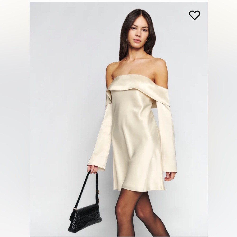 Reformations Maves Satin Dress